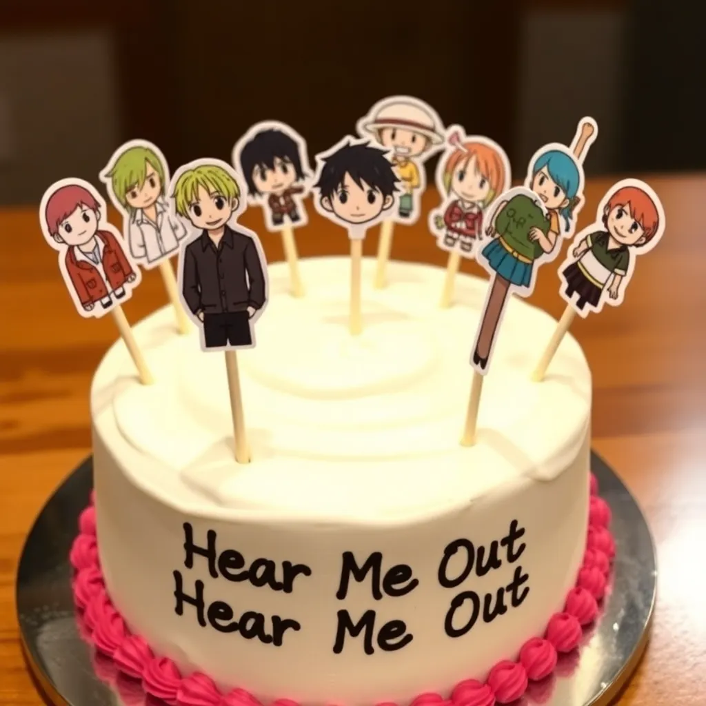 Hear Me Out Cake : L from death note Zoro from One piece Fatine