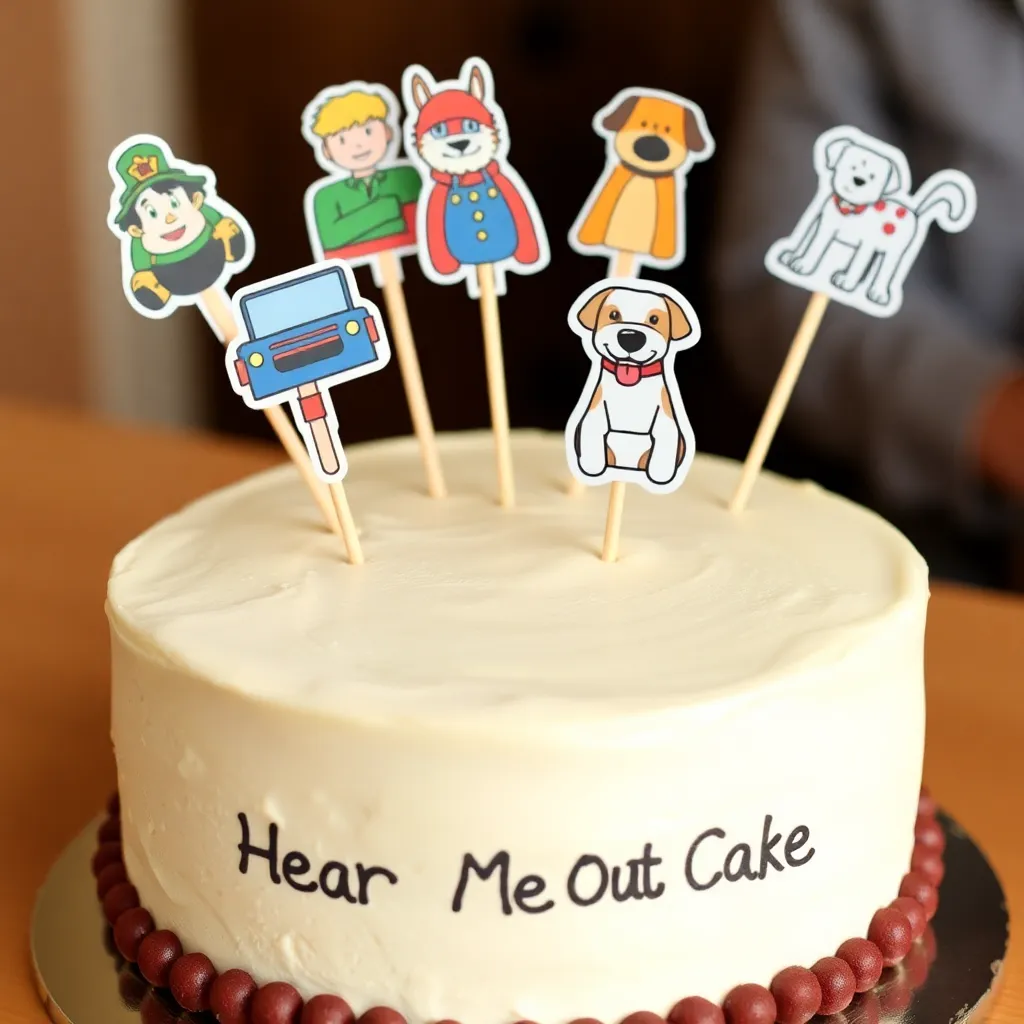 Hear Me Out Cake : un perro