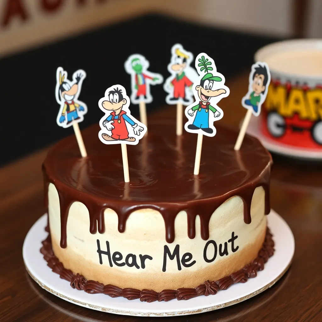 Hear Me Out Cake: personagens de videogame e desenhos animados patetas