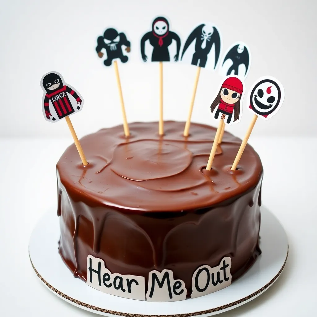 Hear Me Out Cake : Sinister mark