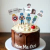 Hear Me Out Cake : Can I do a chocolate cake with my hear me outs being: Abby (N.C.I.S), Captain America, Deku, Bucky Barnes, Bakugou, Atsushi Murasakibara, Tatsuya Himuro, Daiki Aomine, Katsunori Harasawa, Taiga Kagami, Junpei Hyūga, Teppei Kiyoshi, Simon ghost Riley, König from COD, all might, A kid named Dom just put DC as his first and last name somewhere but kinda hidden as a surprise