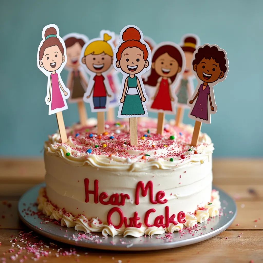 Hear me out cake cute America girl